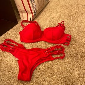 Agent provocateur Montana red bikini.
